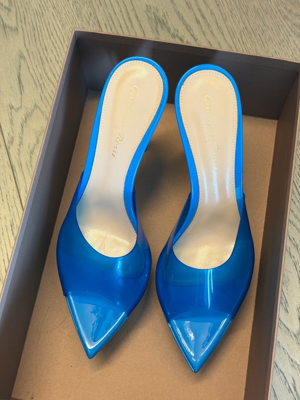 Gianvito Rossi Electric Blue Betty Sandals 37